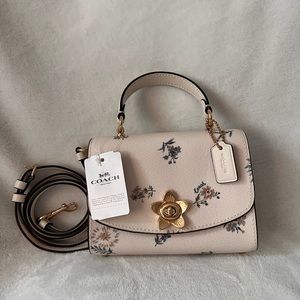 Coach Micro Tilly Top Handle With Dandelion Floral Print